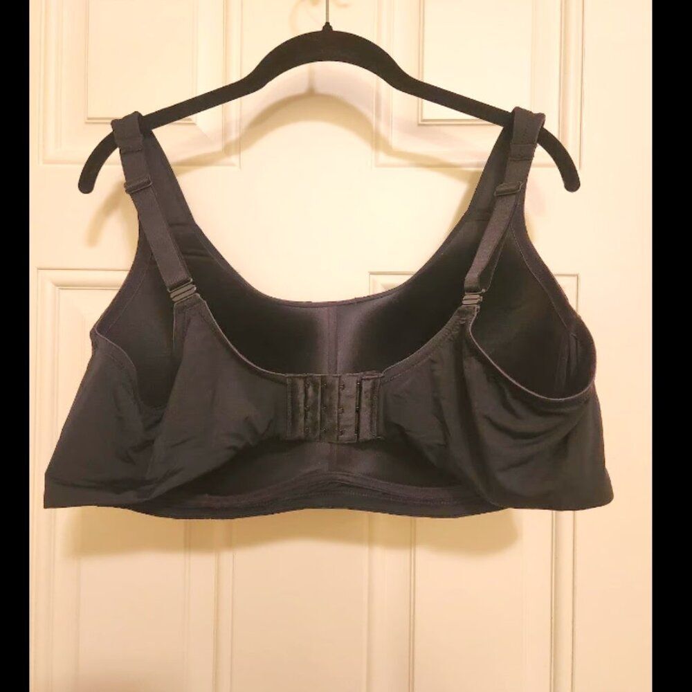 Cuddle Duds bra 3X Smooth Micro Lightly Lined Bra Black wirefree - Picture 2 of 5
